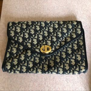 Vintage Christian Dior monogram bag clutch purse